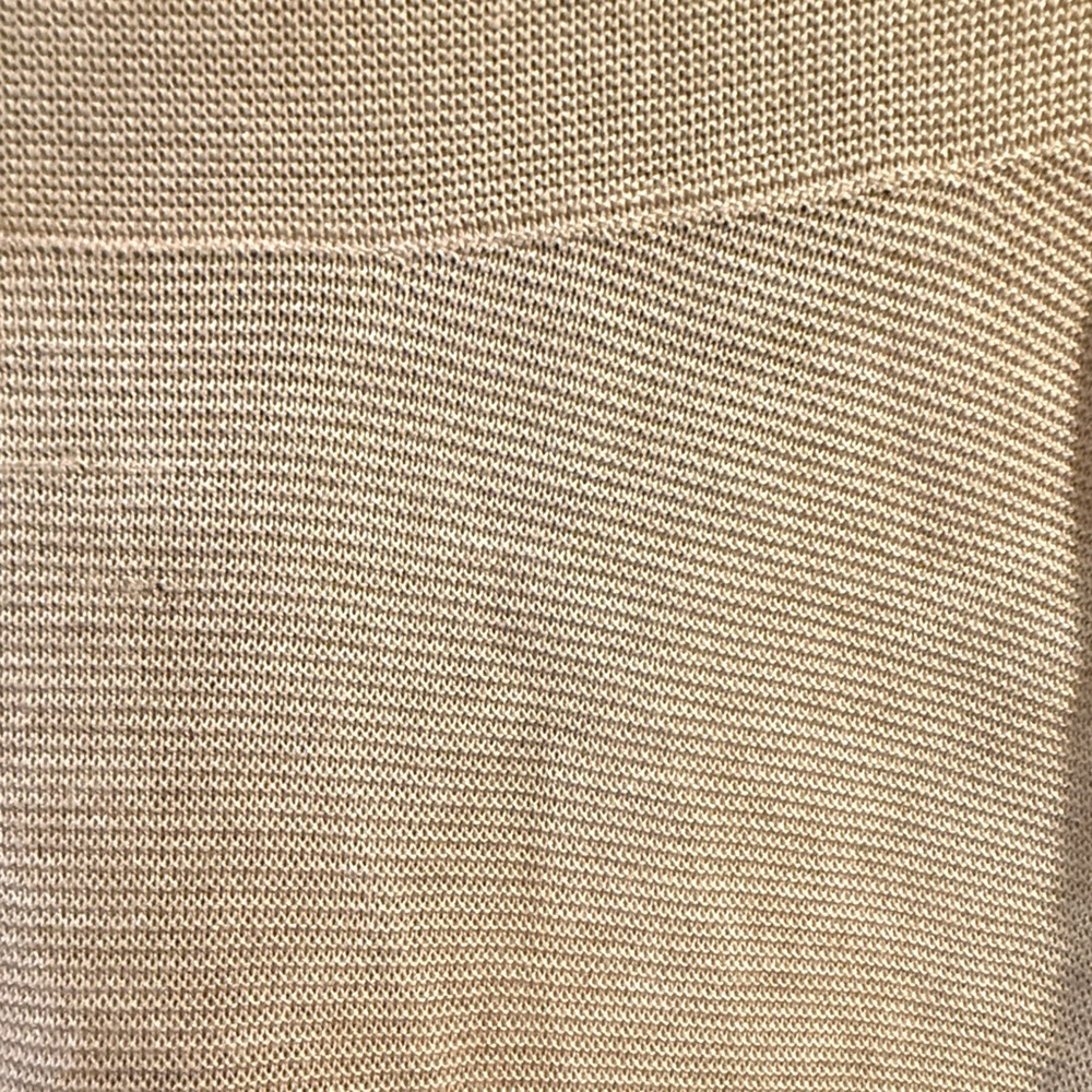 Eileen Fisher Women's Tan Deep V-Neck Knit Sweater Size Lg - Picture 5 of 12